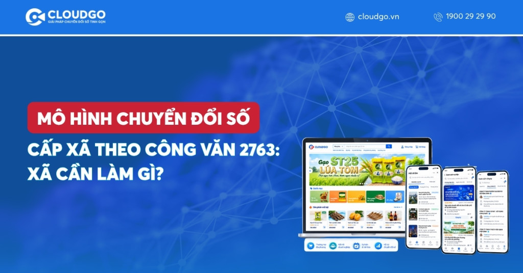 Banner bài viết Mô hình chuyển đổi số cấp xã theo Công văn 2763: xã cần làm gì?