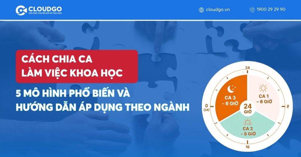 Cách chia ca làm việc khoa học: 5 Mô hình phổ biến và hướng dẫn áp dụng theo ngành