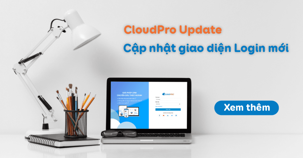 Cập nhật giao diện đăng nhập mới cho phần mềm CloudGO