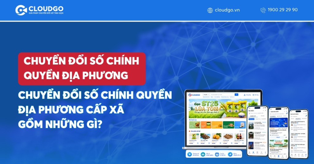 Chuyển đổi số chính quyền địa phương cấp xã gồm những gì?