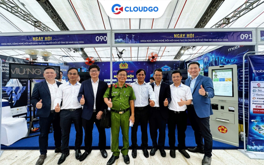 Banner bài viết CloudGO đồng hành cùng MobiFone Tây Ninh tại TECHFEST Tây Ninh 2026