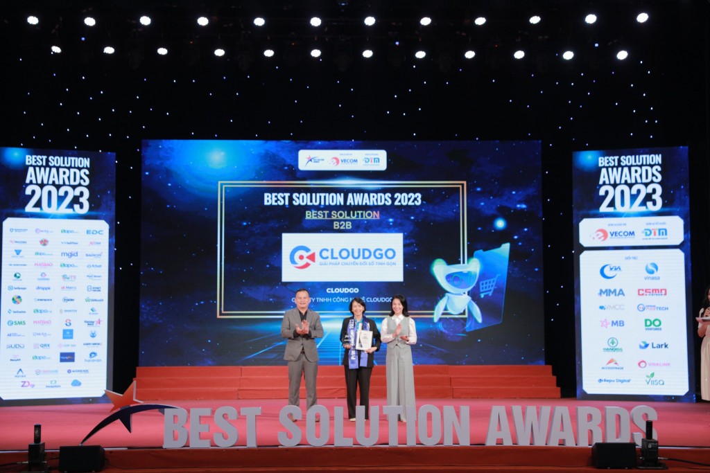 CloudGO nhận giải thưởng Best Solution B2B - Best Solution Awards năm 2023