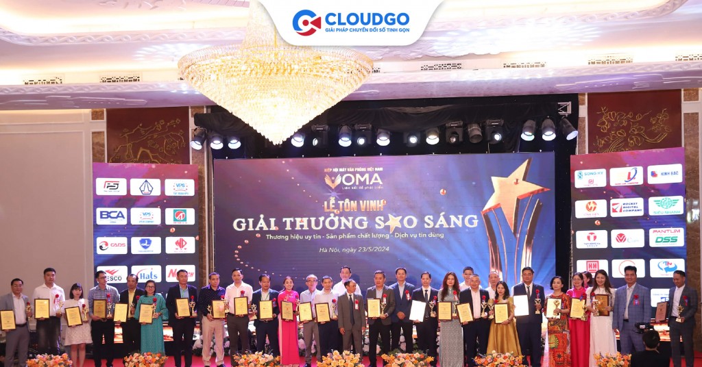 CloudGO nhận giải thưởng Sao sáng của ngành Máy văn phòng Việt Nam