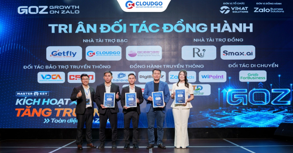 Banner bài viết Growth On Zalo 2026 khép lại: CloudGO đồng hành trong vai trò Nhà tài trợ Bạc