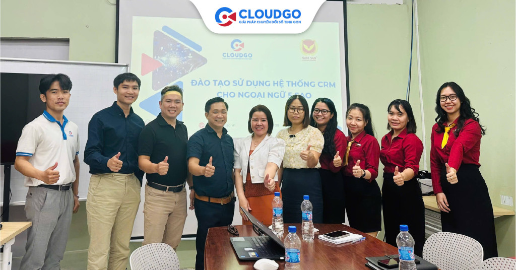 CloudGO triển khai đào tạo sử dụng hệ thống CRM cho Trung tâm Anh ngữ Năm Sao