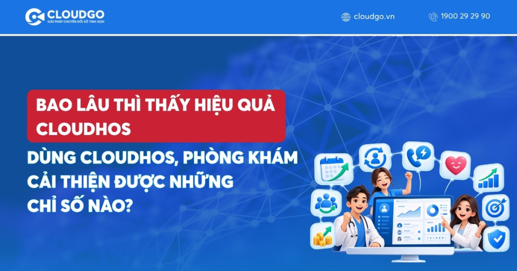 Banner bài viết Dùng CloudHOS, phòng khám cải thiện được những chỉ số nào?