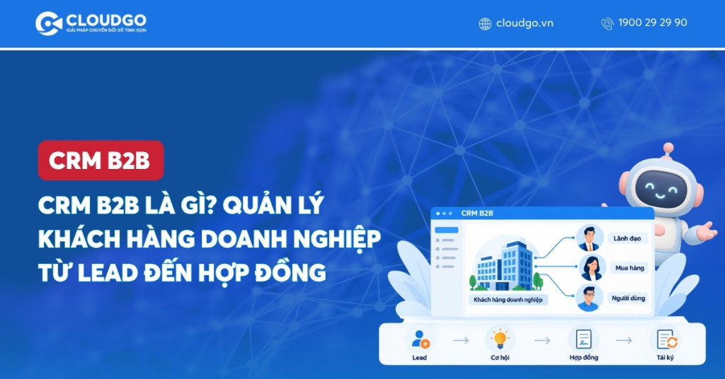 CRM B2B là gì? Quản lý khách hàng doanh nghiệp từ lead đến hợp đồng
