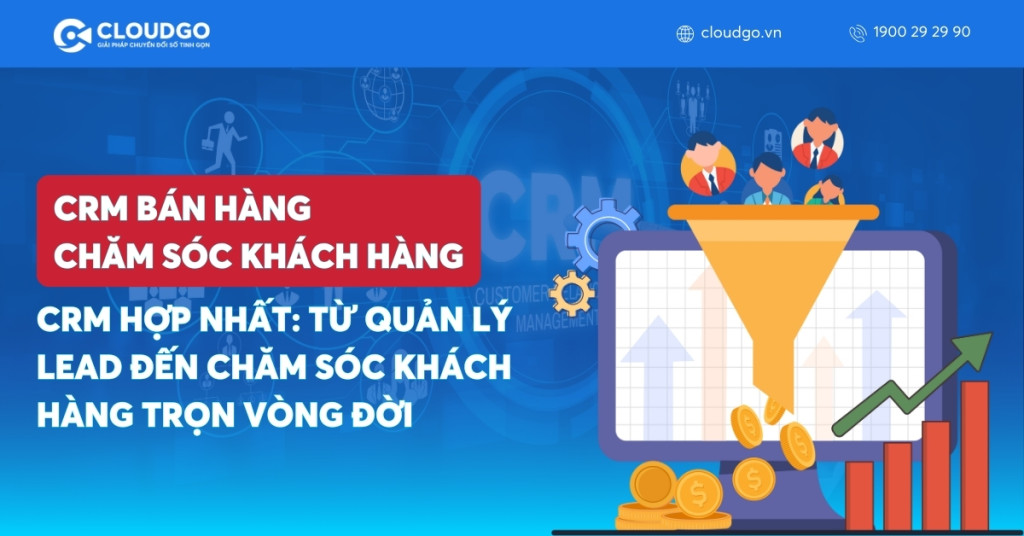 Banner bài viết CRM hợp nhất: Từ quản lý Lead đến chăm sóc khách hàng trọn vòng đời