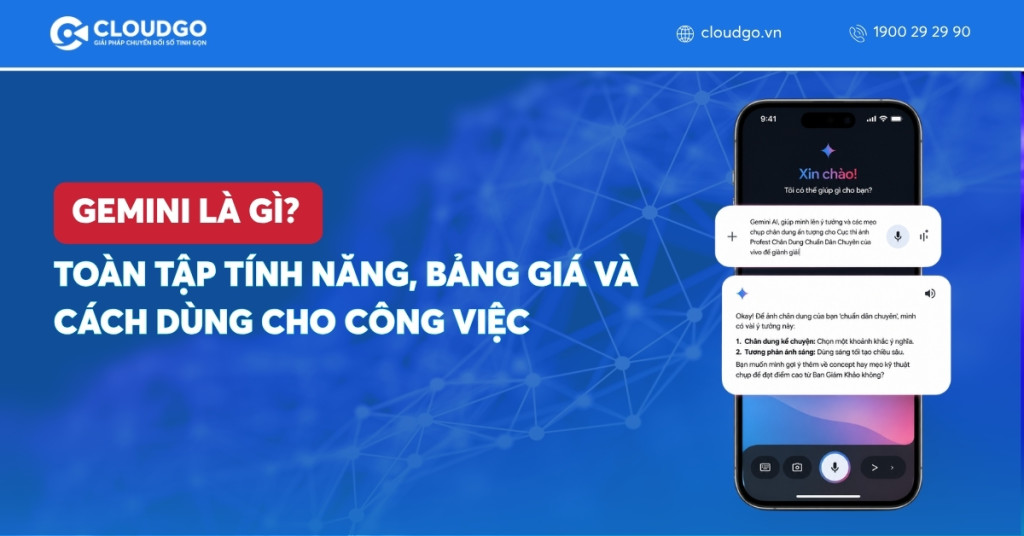 Banner bài viết Gemini là gì? Toàn tập tính năng, bảng giá và cách dùng cho công việc