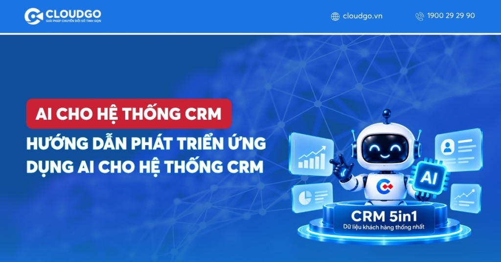 Banner bài viết Hướng dẫn phát triển ứng dụng AI cho hệ thống CRM