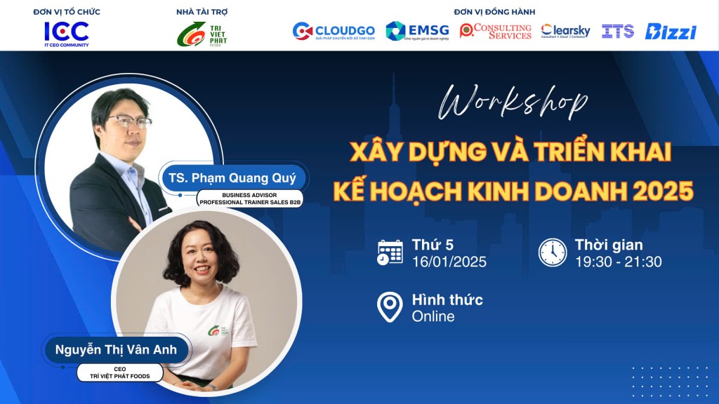 [Đăng Ký Ngay] Webinar Xây dựng và Triển khai Kế hoạch Kinh doanh 2025