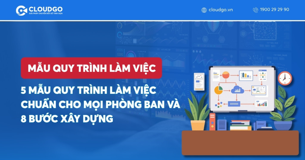 Banner bài viết 5 Mẫu quy trình làm việc chuẩn cho mọi phòng ban và 8 bước xây dựng