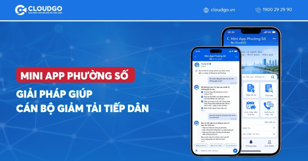 Mini App Phường Số - Giải pháp giúp cán bộ giảm tải tiếp dân