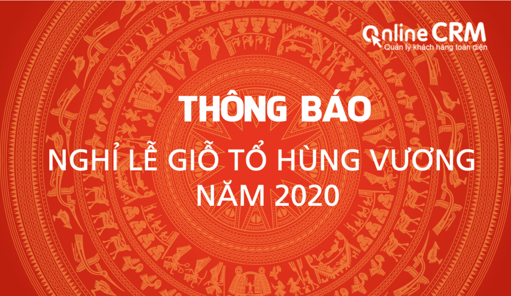 CloudGO thông báo lịch nghỉ lễ giỗ tổ Hùng Vương năm 2020