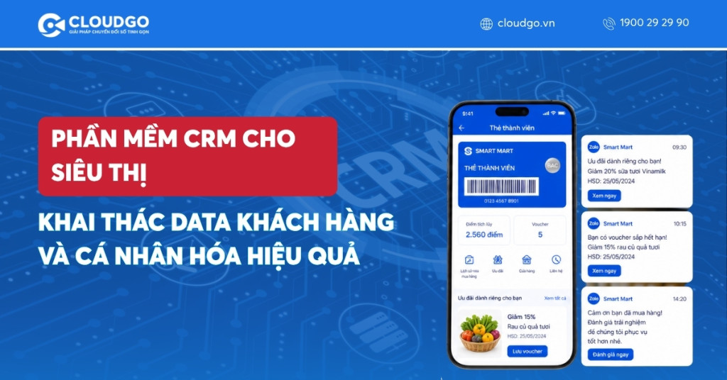 Banner bài viết Phần mềm CRM cho siêu thị - Khai thác data khách hàng và cá nhân hóa hiệu quả