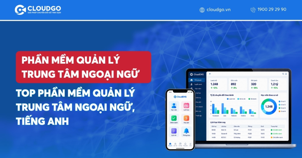 7 Phần mềm quản lý trung tâm ngoại ngữ đáng dùng năm 2026