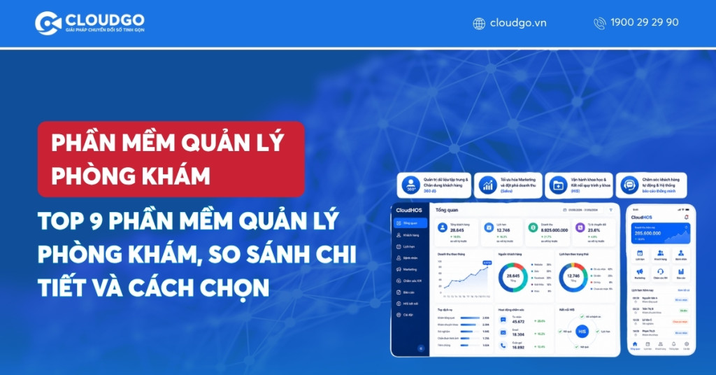 Top 9 phần mềm quản lý phòng khám, so sánh chi tiết và cách chọn