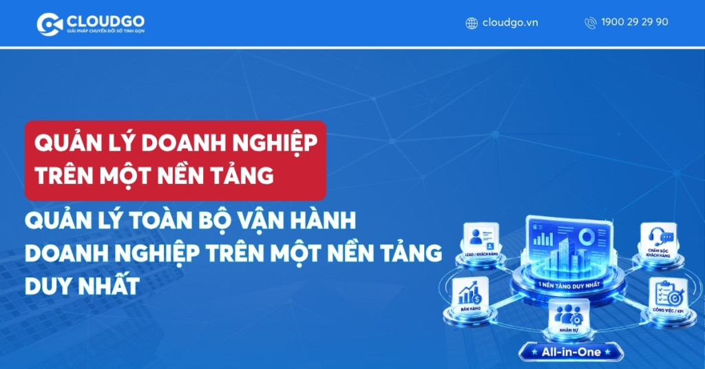 Banner bài viết Quản lý toàn bộ vận hành doanh nghiệp trên một nền tảng duy nhất