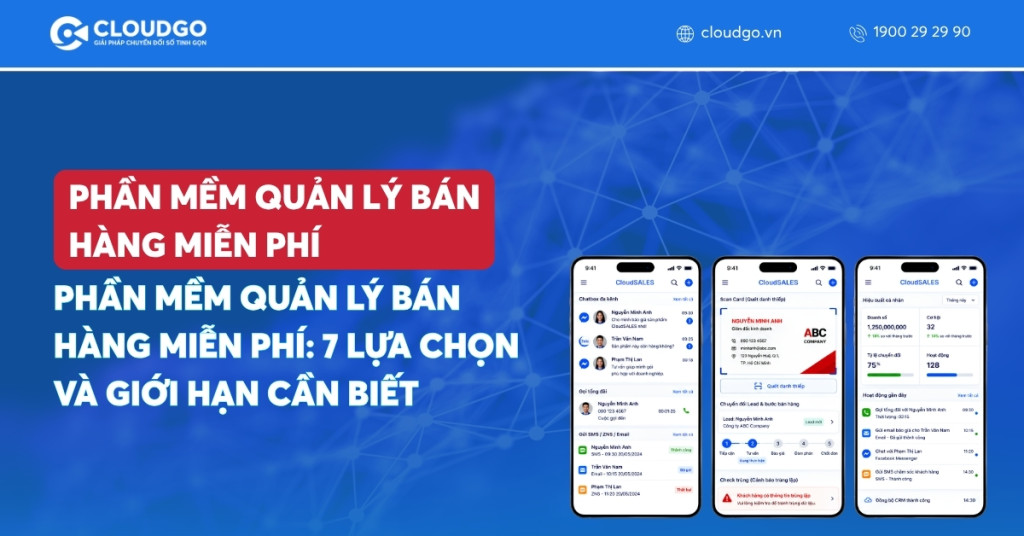 Phần mềm quản lý bán hàng miễn phí: 7 lựa chọn và giới hạn cần biết