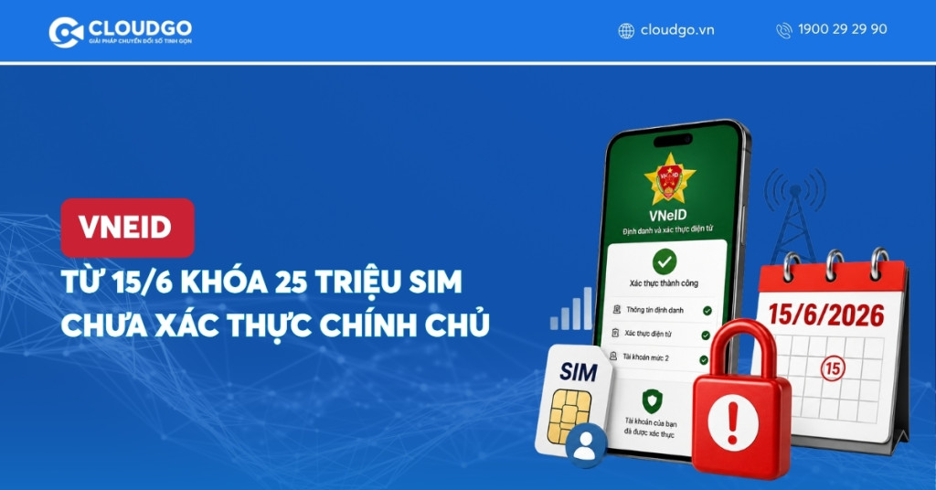 Banner bài viết VNeID: Từ 15/6 khóa 25 triệu sim chưa xác thực chính chủ
