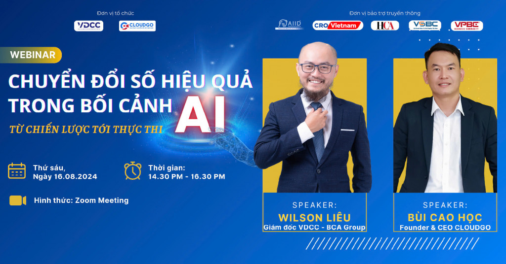 Webinar "Chuyển đổi số hiệu quả trong bối cảnh AI - Từ chiến lược tới thực thi"