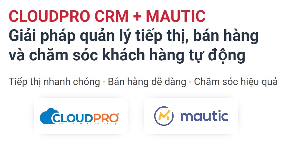 Giải pháp CloudPRO CRM + Mautic