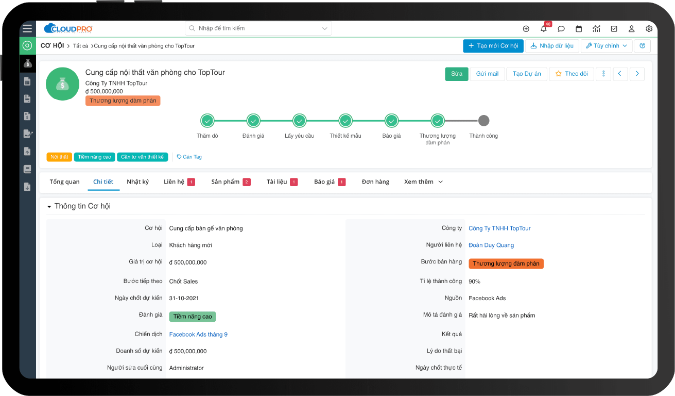 Phần mềm CRM giúp gia tăng tỷ lệ chốt deal