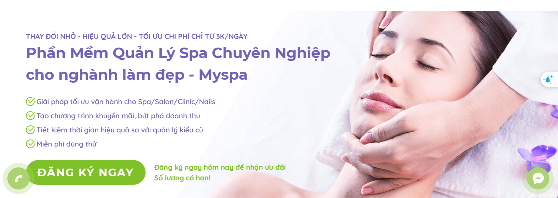 giải pháp quản lý spa MySpa