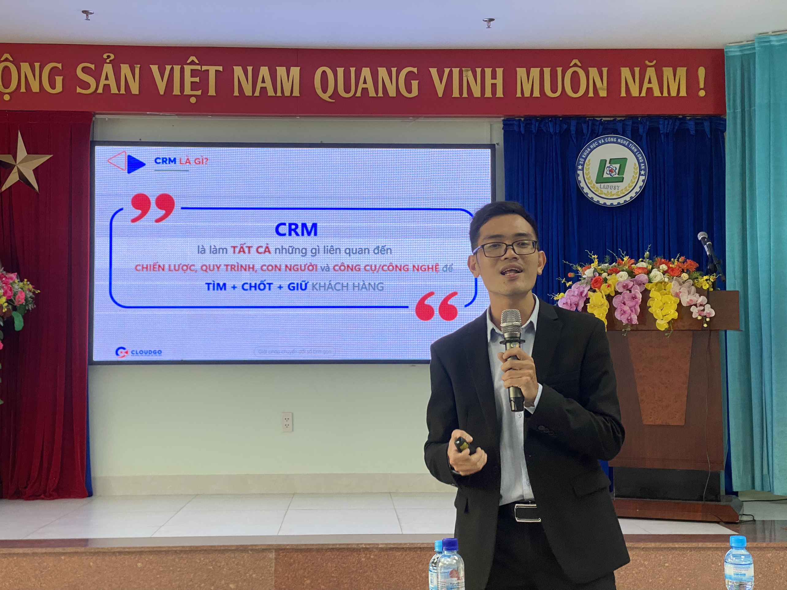 Anh Trần Hoài Phong - Giám đốc kinh doanh CloudGO diễn giả buổi đào tào