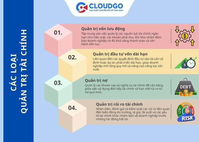Các loại quản trị tài chính