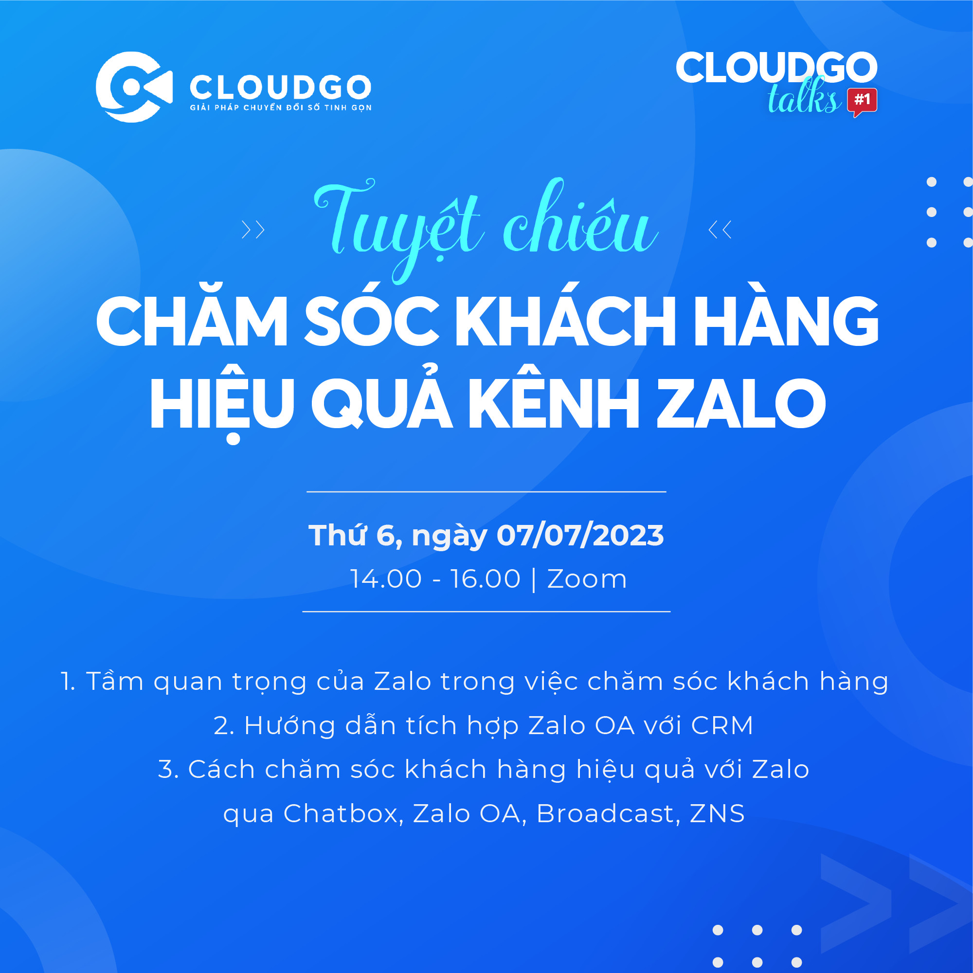 CloudGO Talks buổi #1