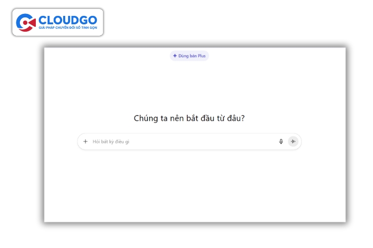 Giao diện ChatGPT trên máy tính