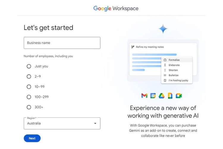 Email Google Workspace