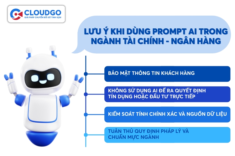 Lưu ý khi dùng prompt AI trong ngành Tài chính Ngân hàng hiệu quả