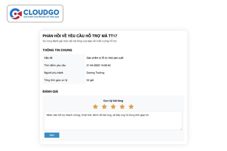 Báo cáo đánh giá sự hài lòng của khách hàng (CSAT)