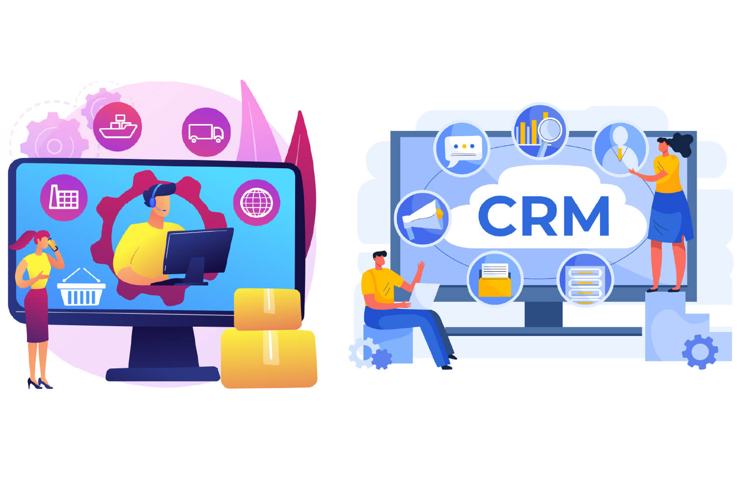 so sánh phần mềm DMS và phần mềm CRM