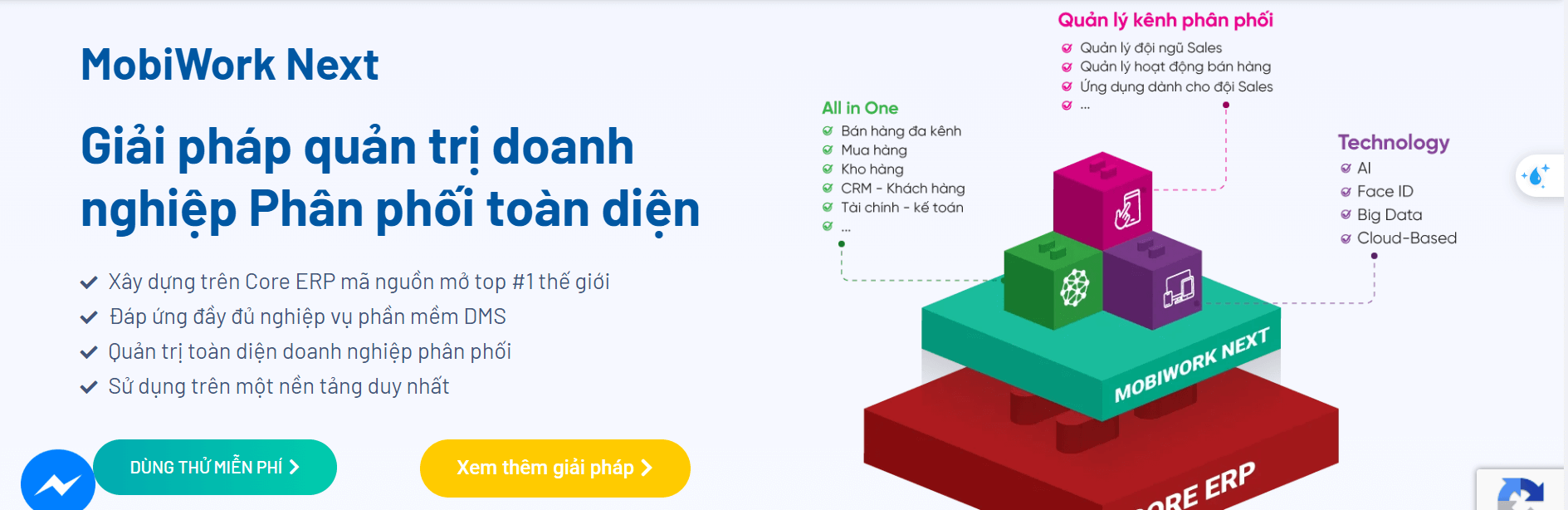 Phần mềm quản lý bán hàng hệ thống phân phối MobiWork DMS