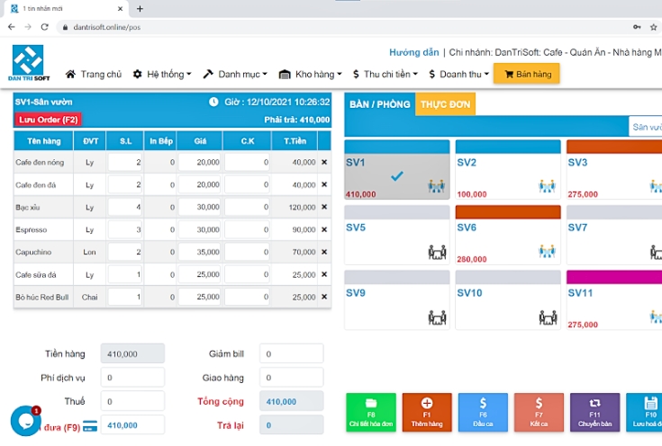 Phần mềm quản lý bán hàng free DanTriSoft