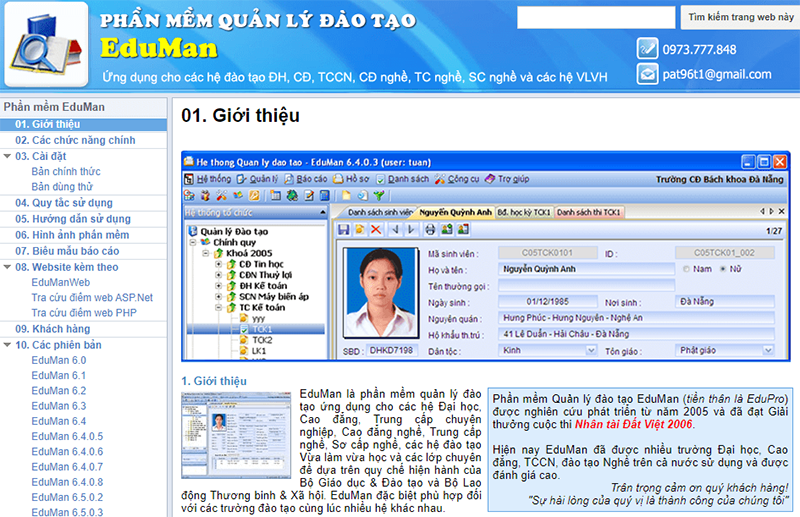 phần mềm quản lý đào tạo EduMan