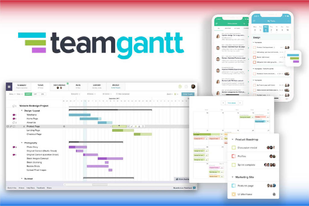 Phần mềm quản lý dự án xây dựng TeamGantt