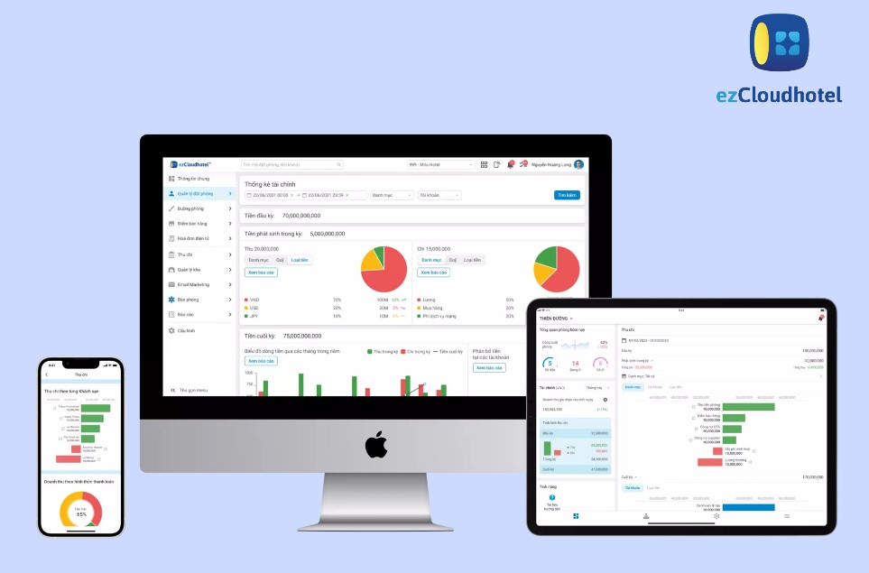 phần mềm quản lý khách sạn EzCloud Hotel