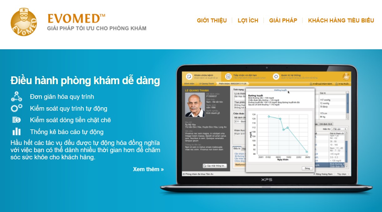 giải pháp quản lý phòng khám EVOMED