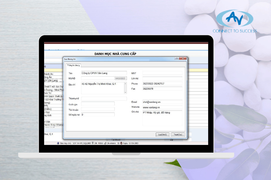 Phần mềm quản lý An Viet Soft