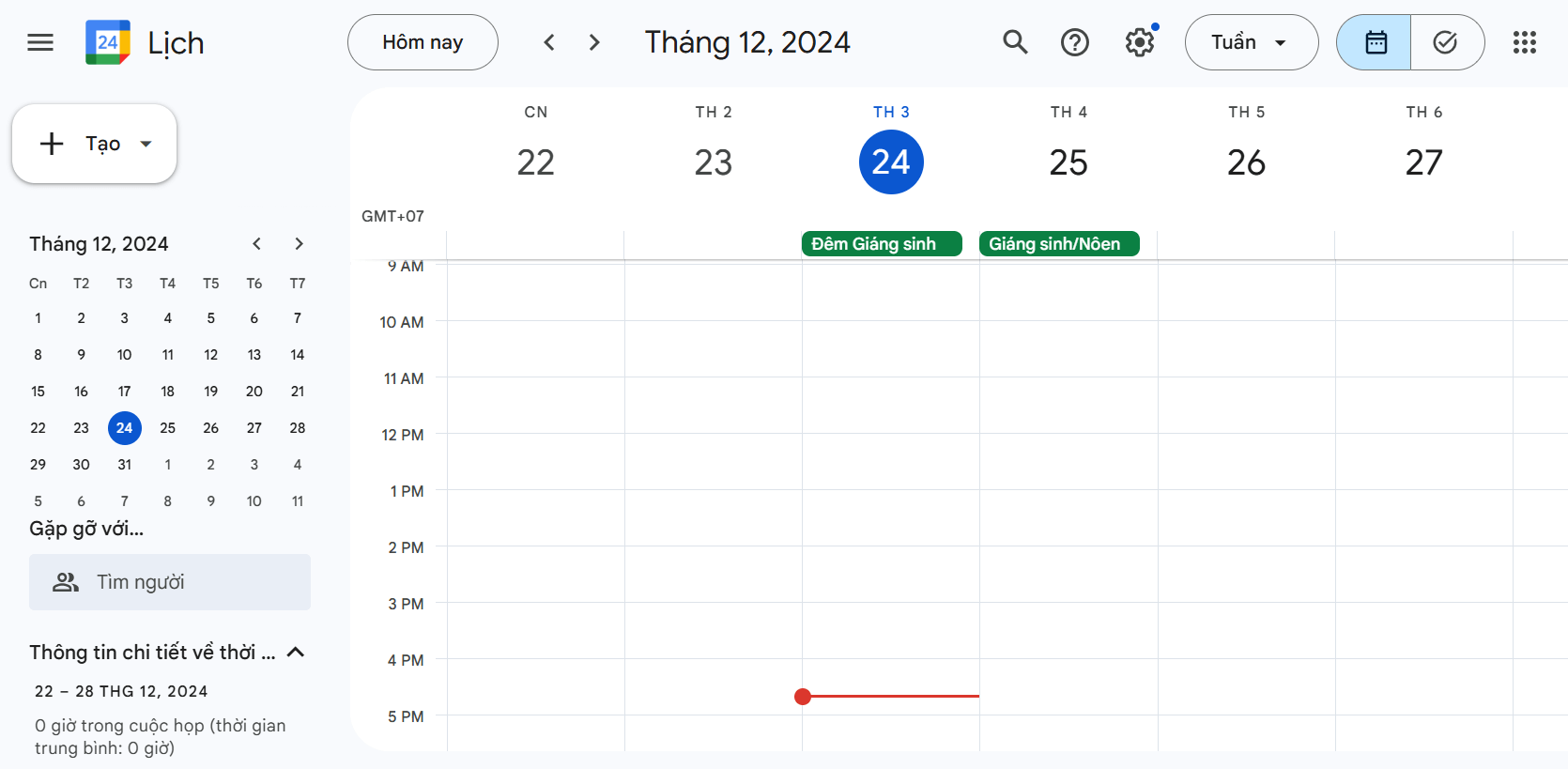 Google Calendar - Công cụ trong Google Workspace 