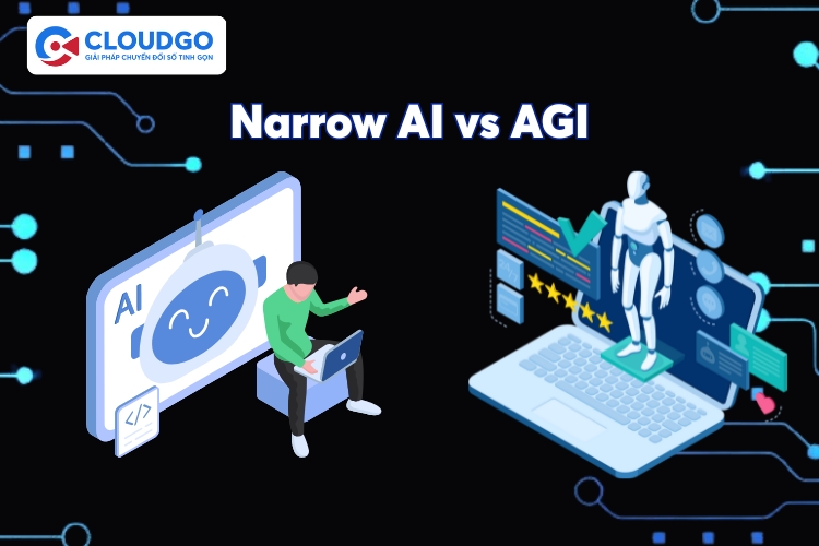 Giữa AI hẹp và AGI có nhiều điểm khác biệt