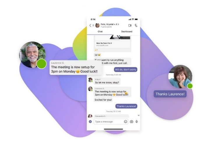 Chức năng tích hợp chat nhóm- Microsoft Teams