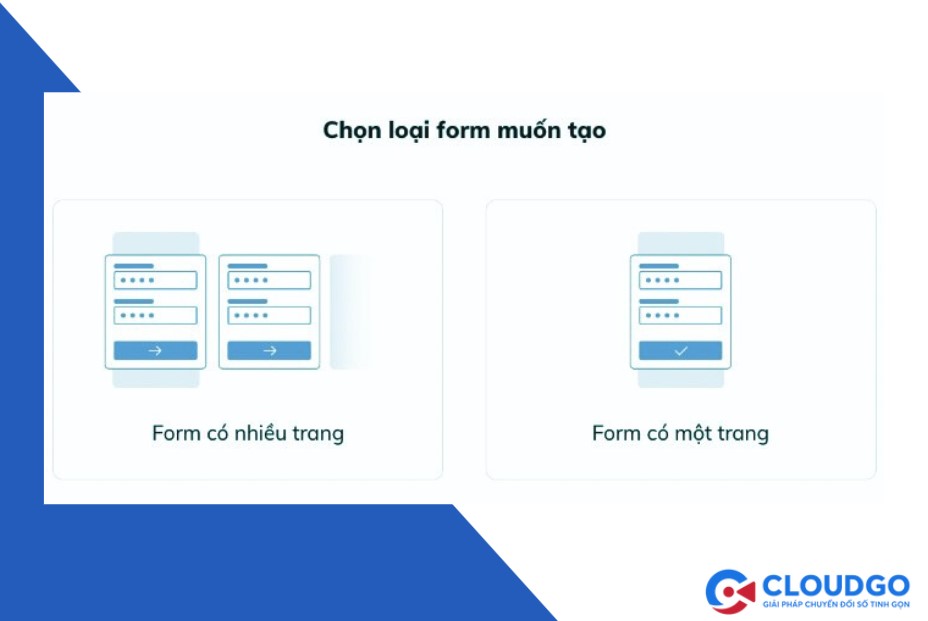 Giao diện tự tạo form cho doanh nghiệp